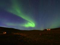 Fächer und Polarlichtbogen